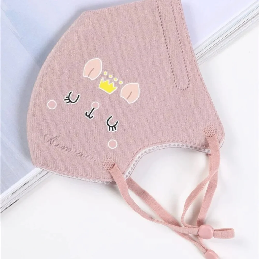 3 pcs toddlers cartoon graphic face mask